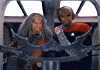 Commander Worf and a Klingon