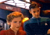 Major Kira Nerys and Dr. Julian Bashir