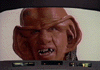 Ferengi alien on main screen