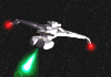 Klingon Cruiser firing its weapon (CGI)