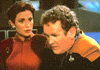 Major Kira Nerys and Miles O'Brien