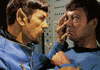 Spock mindmelding McCoy in 'Mirror'