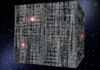 Borg cube in space