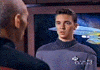 (Picard talking to) Wesley Crusher